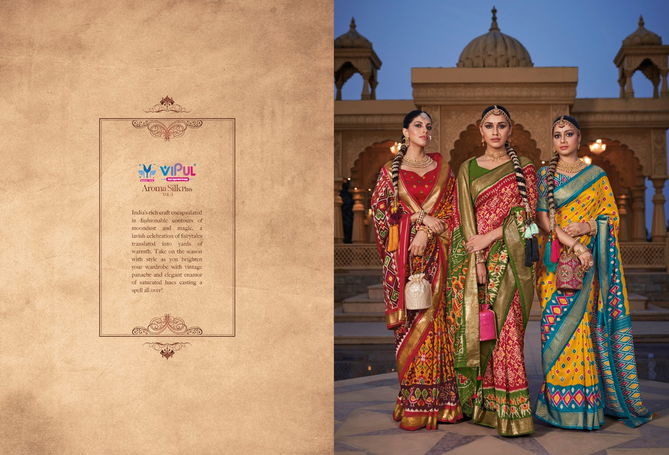 Aroma Silk Plus Vol 3 By Vipul Silk Designer Saree Catalog